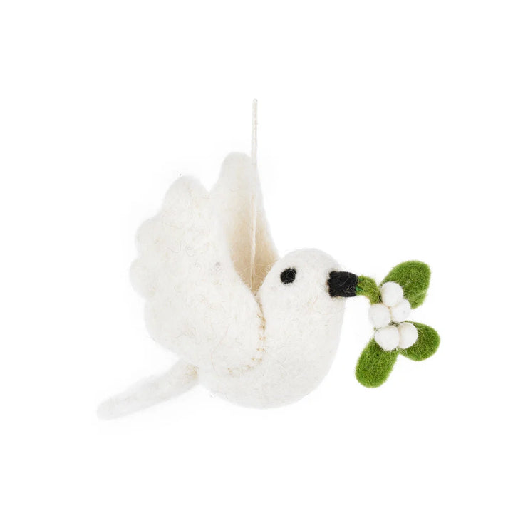 Mistletoe Dove Hanging Decoration