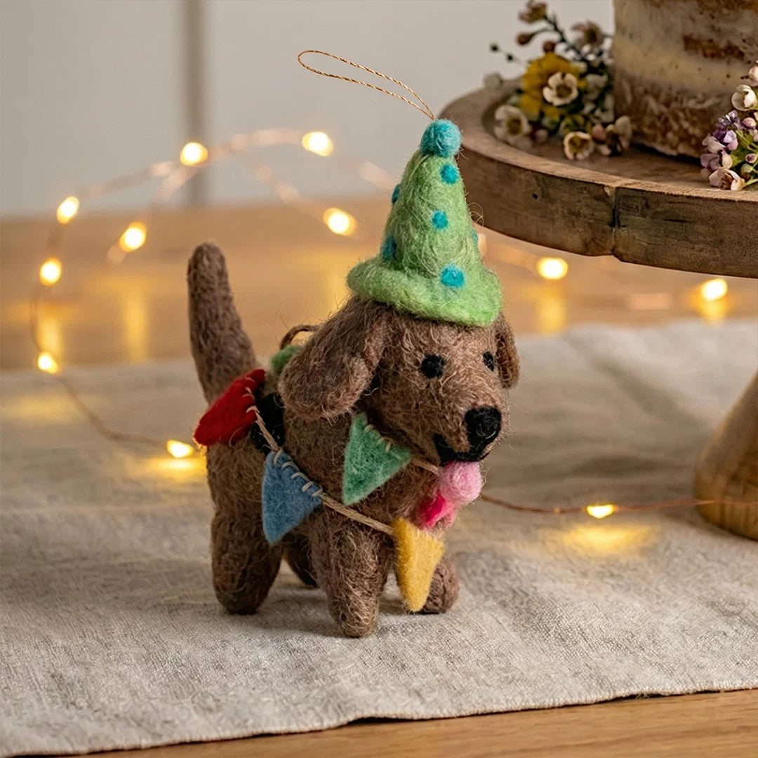 Party Pooch Hanging Dog Decoration