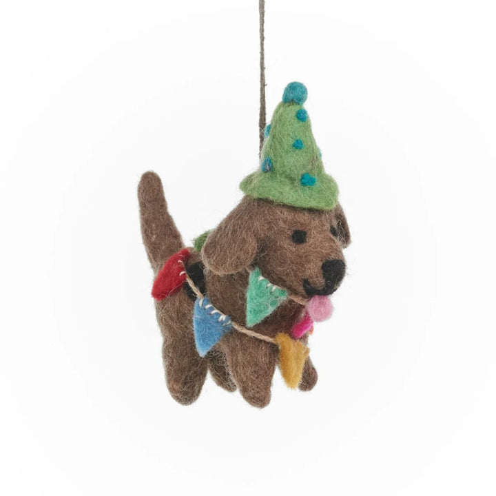 Party Pooch Hanging Dog Decoration