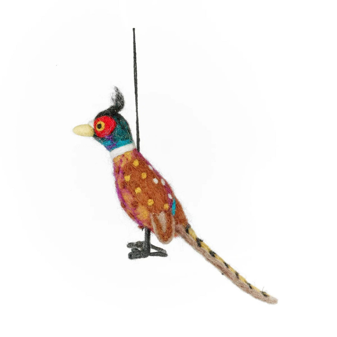 Philippa the Pheasant Woodland Hanging Decoration