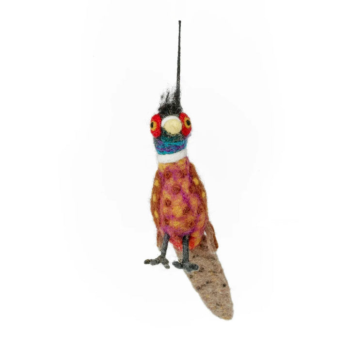 Philippa the Pheasant Woodland Hanging Decoration