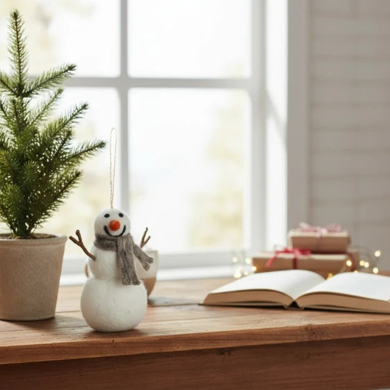 Norman the Snowman Hanging Decoration