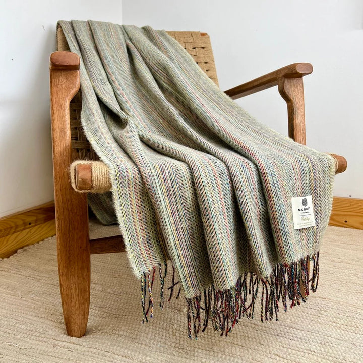 Heritage Tweed Throw in Lichen