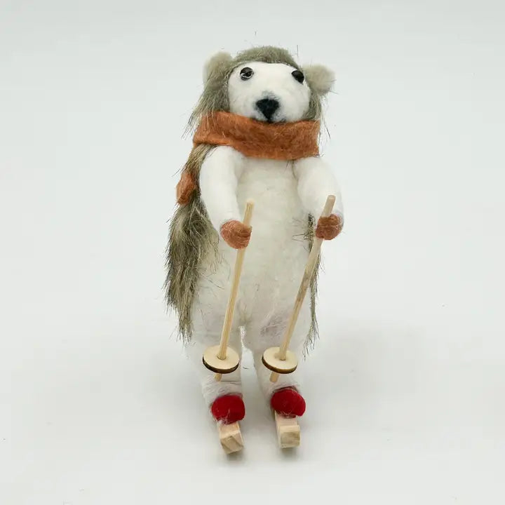 Skiing Holiday Hedgehog