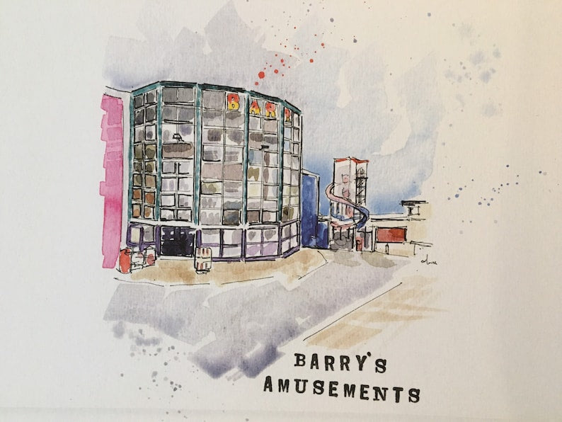 Barrys Amusements A4 Print