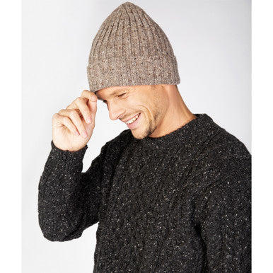 Luxe Ribbed Hat in Rocky Ground