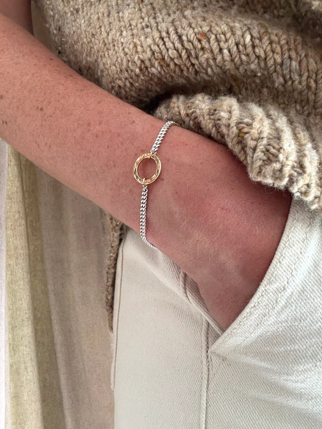 Just the Way You Are Bracelet in Silver & Gold accent