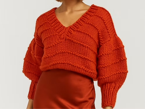 Lifeboat Sweater in Superfine Merino, Hermit Rust