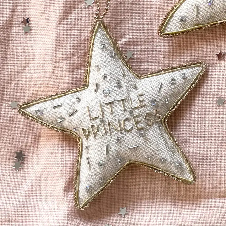 Little Princess Linen Star Decoration