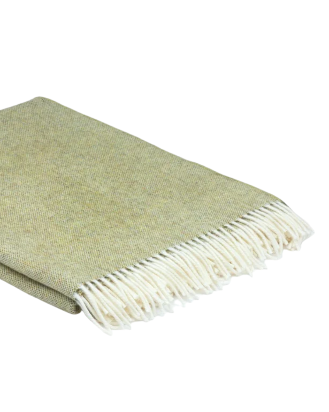 Merino Supersoft Throw in Spotted Green