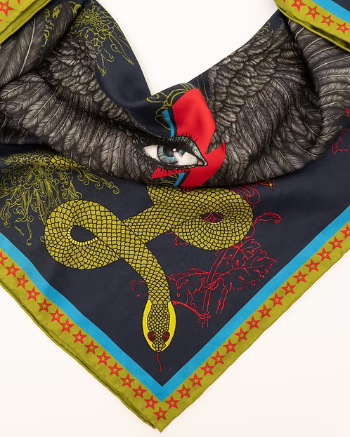 Morrigan Silk Scarf - 90cm