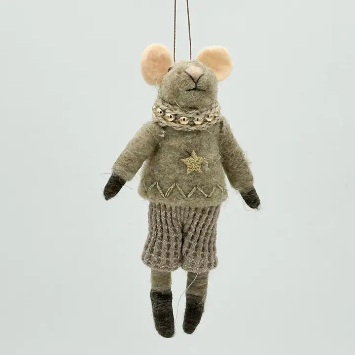 Mr Mouse Grey Decoration