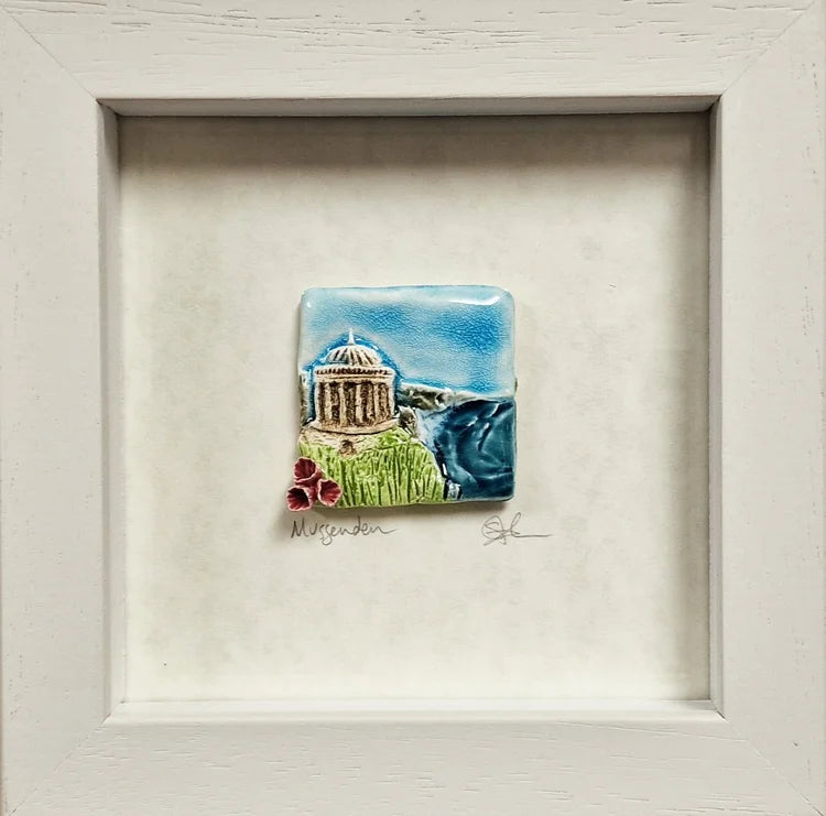 Ceramic Mussenden Temple in Mini Frame