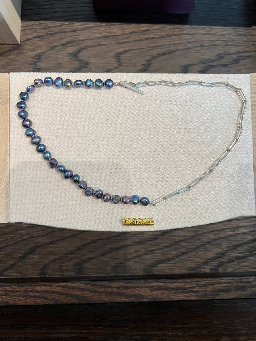 Peacock Pearl Chain Necklace