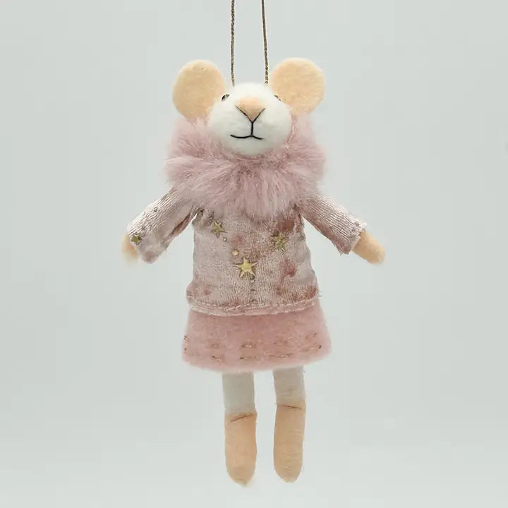 Mrs Mouse in Pink Decoration