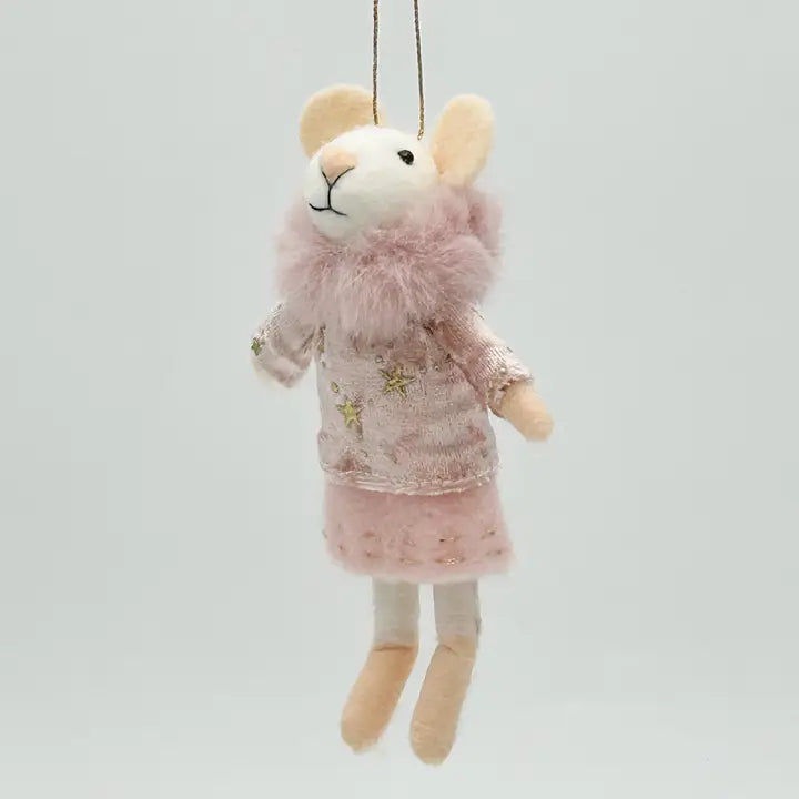Mrs Mouse in Pink Decoration