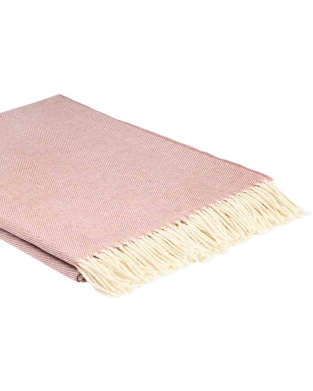 Supersoft Merino Lambswool Throw in Rosebay Pink
