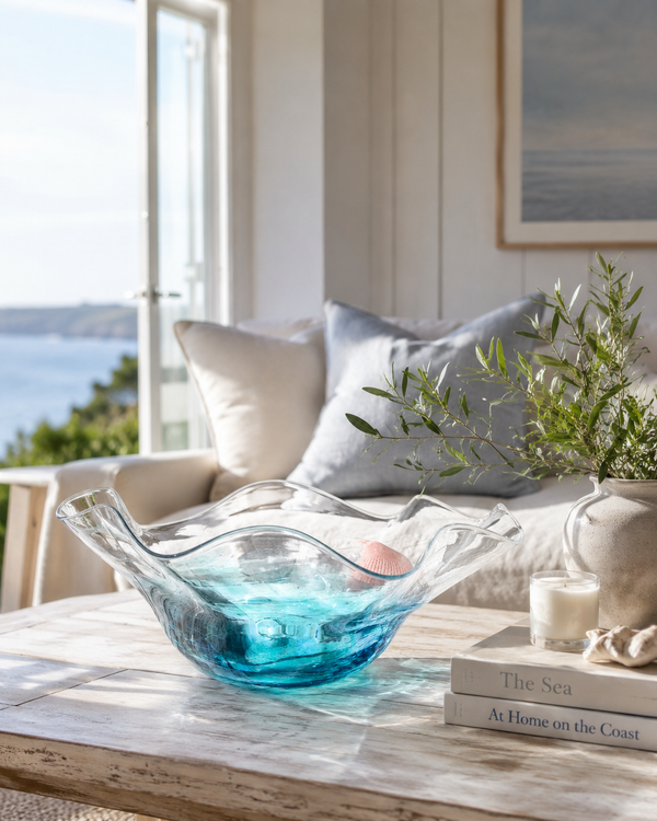 Scalloped Bowl in Seascape