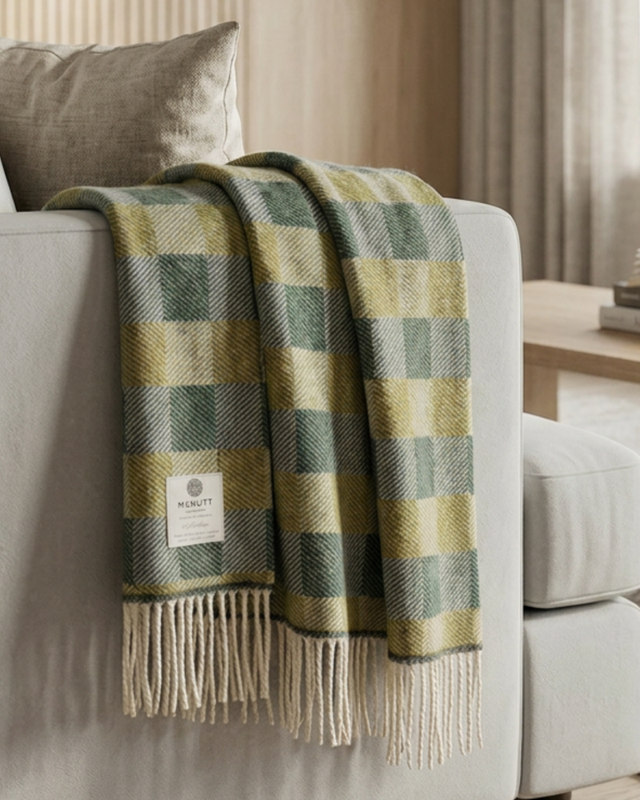 Collection Merino Wool Throw – Shamrock Green