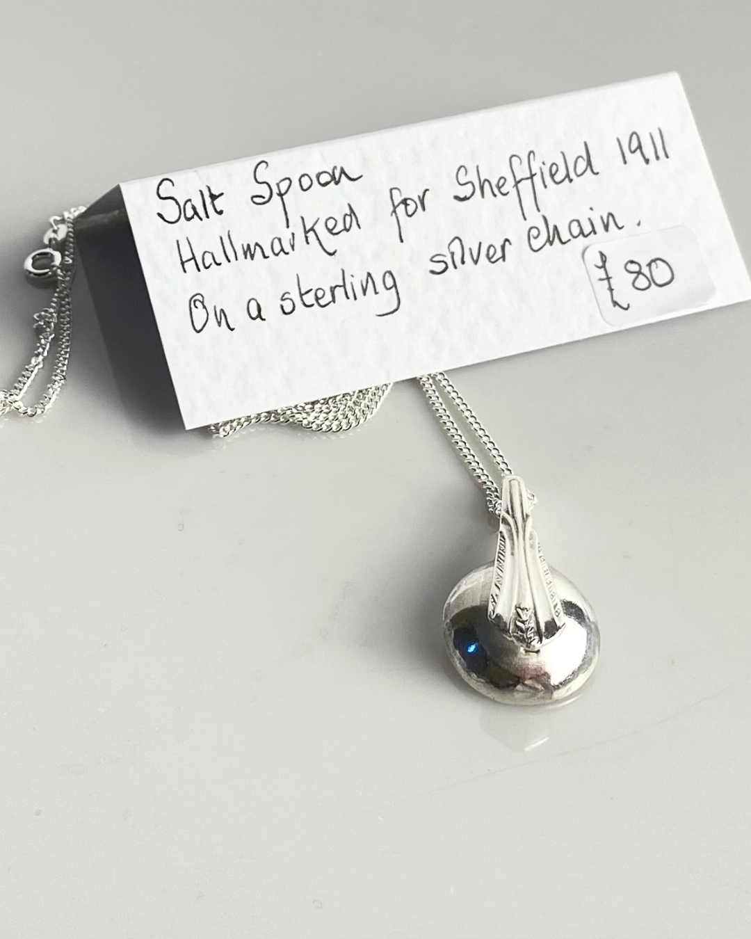 Salt Spoon Silver Chain 1911