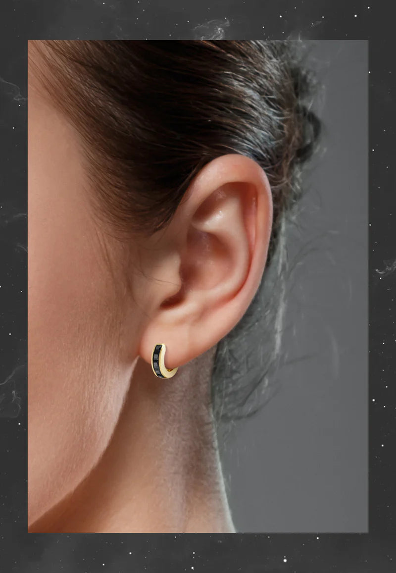 Starlight Huggies in Vermeil & Cubic Zirconia