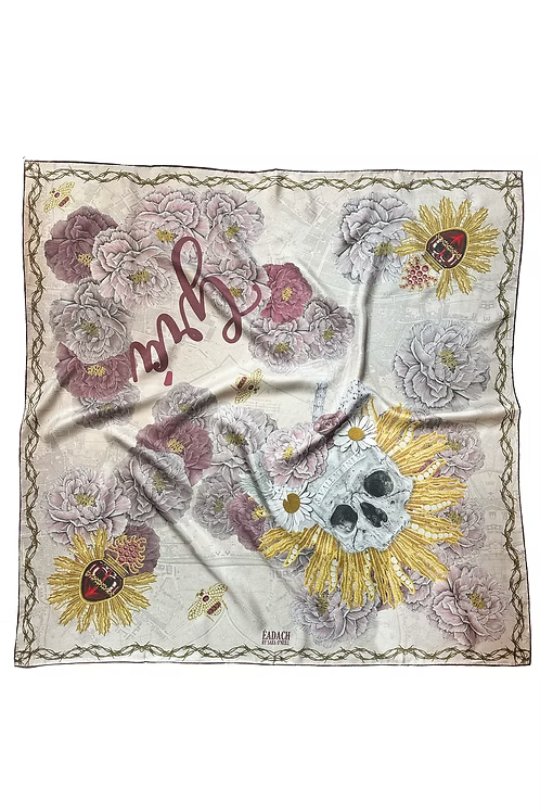 Valetine Ghost Silk Scarf - 90cm