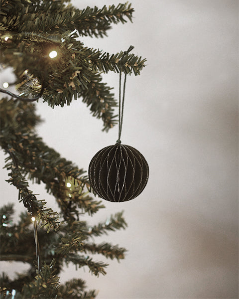 Green Paper Bauble - Small