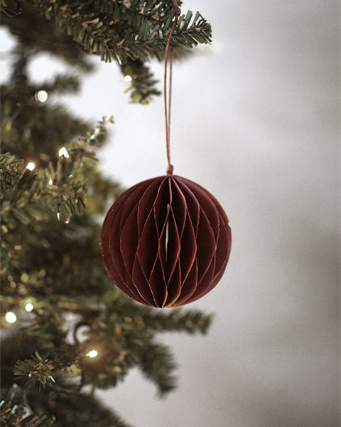 Red Paper Bauble