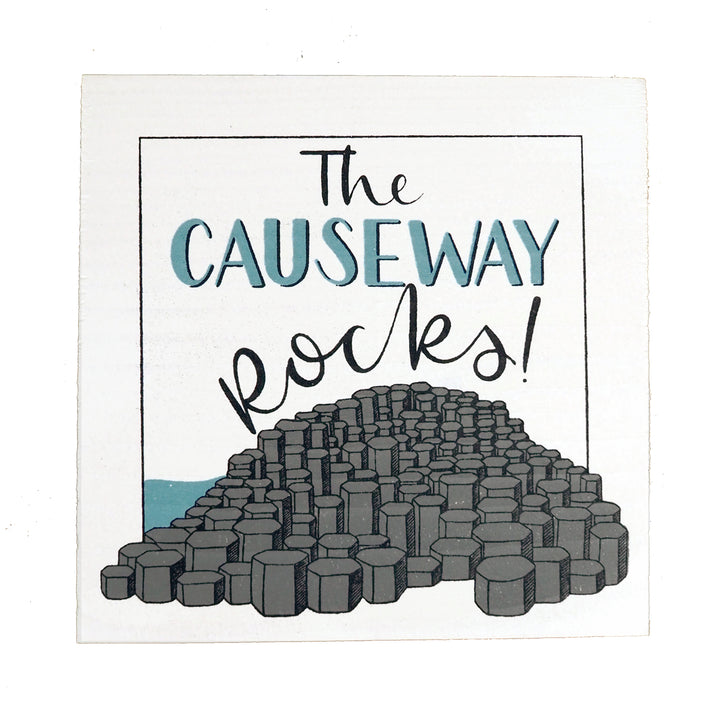 "Causeway Rocks" Wood Plaque