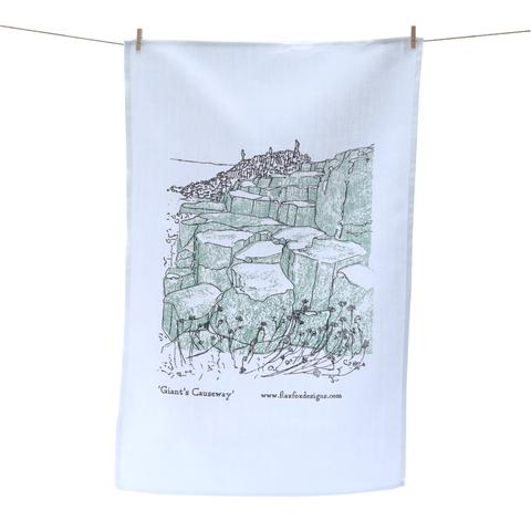 Giant's Causeway Linen Tea Towel