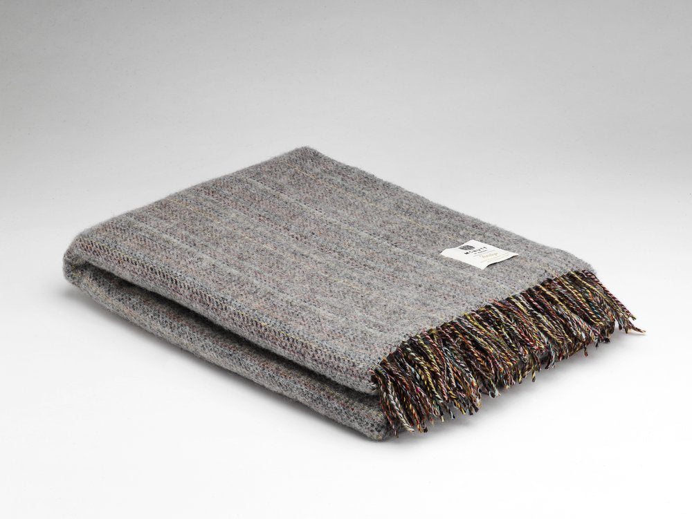 Mcnutt Throw In Heritage Grey Tweed