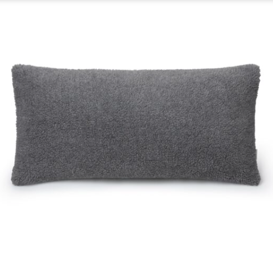 Grey Sherpa Cushion