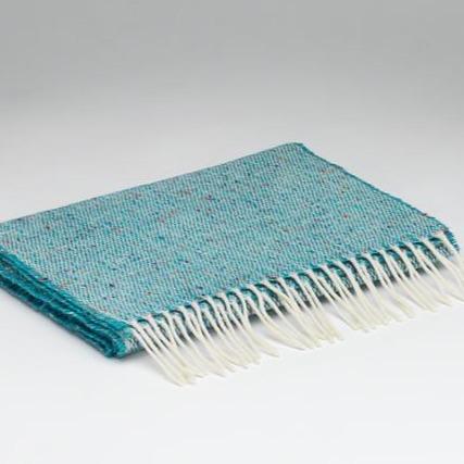 Tweed Scarf In Sea Green