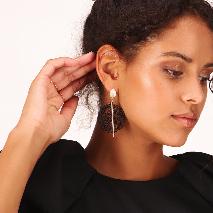 Laser Cut Bloom Earrings